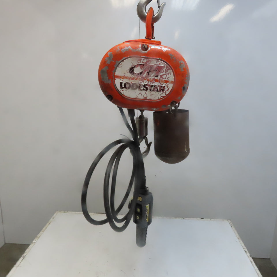 Lodestar Model A 1/8 Ton Electric Chain Hoist 10' Lift 32FPM 120V 1Ph