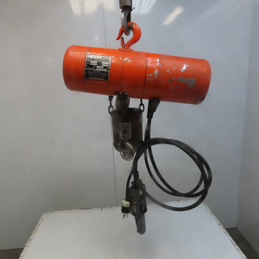 Lodestar Model A 1/8 Ton Electric Chain Hoist 10' Lift 32FPM 120V 1Ph