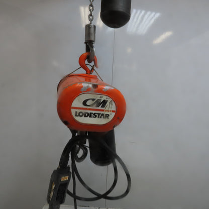 Lodestar Model A 1/8 Ton Electric Chain Hoist 10' Lift 32FPM 120V 1Ph