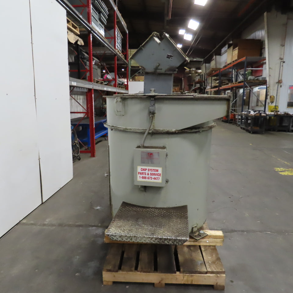 Chip Systems 10HP 36" Metal Chip Wringer Centrifuge 230/460V 3PH 10" Intake