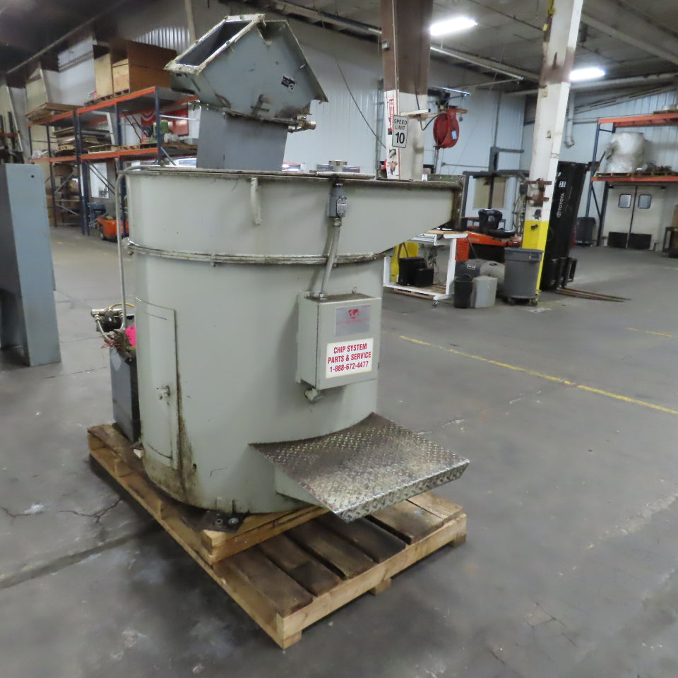 Chip Systems 10HP 36" Metal Chip Wringer Centrifuge 230/460V 3PH 10" Intake