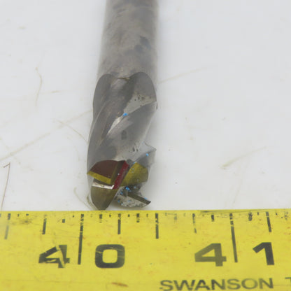 SGS 1/2"x1/2"x1" HSS Double End 4 Flute End Mill Solid Carbide Center Cut