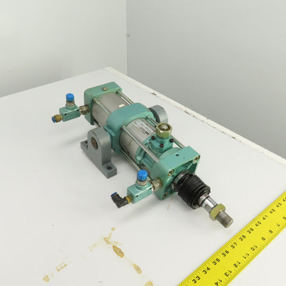 Kuroda Eighty Series Pneumatic Air Cylinder 5-1/2" Stroke 2-1/2" Bore 1" Rod