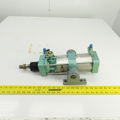 Kuroda Eighty Series Pneumatic Air Cylinder 5-1/2" Stroke 2-1/2" Bore 1" Rod