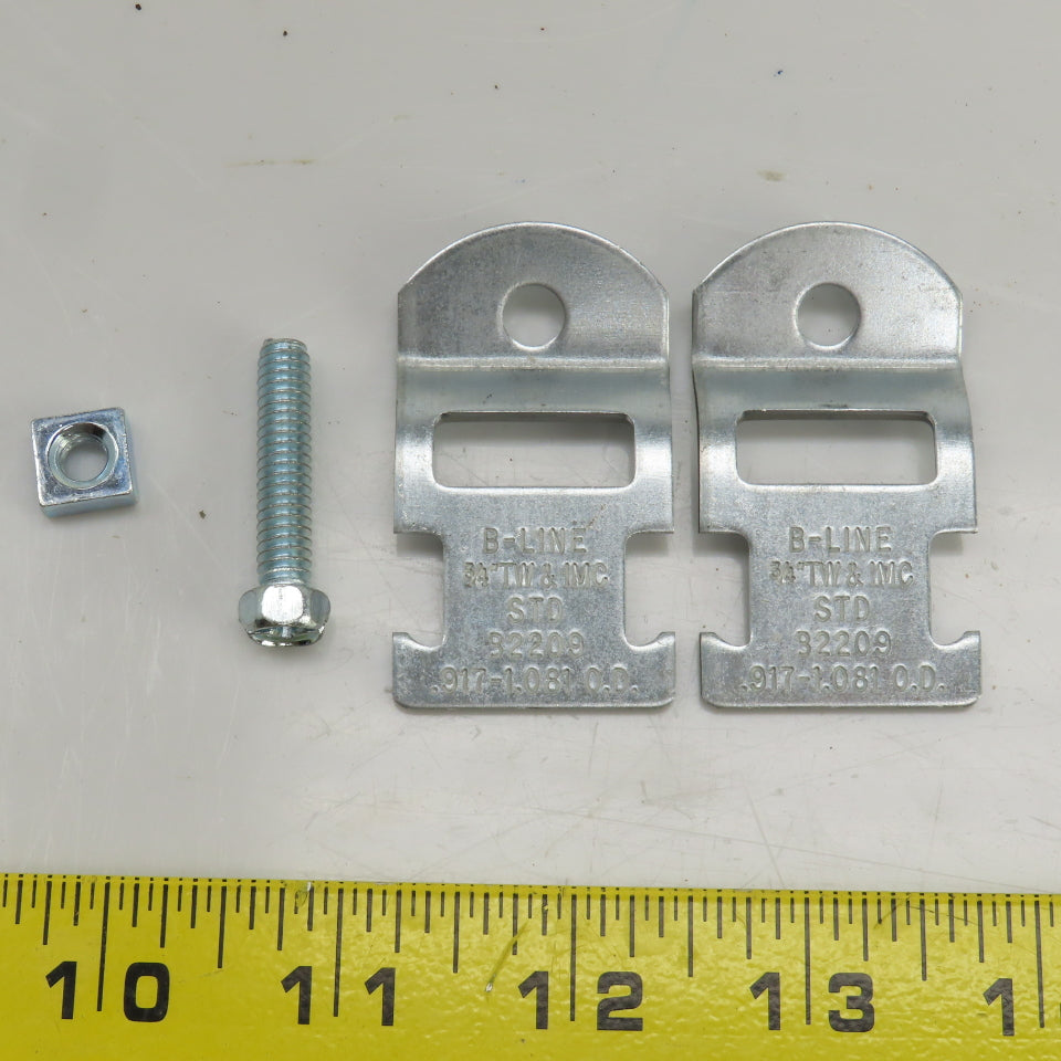 B-Line B2209 3/4" TW & IMC Standard Rigid Steel Conduit Pipe Clamp 10 Sets