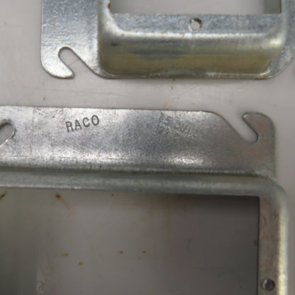 Raco 4" x 4" Square Raised Single Device Box Cover 7.5 Cu. In. Lot Of 20