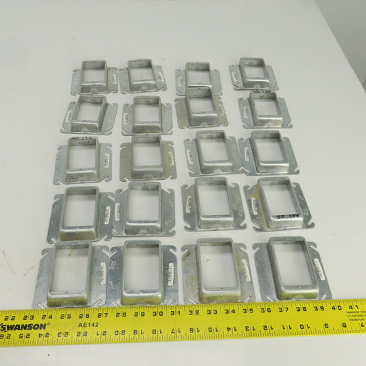 Raco 4" x 4" Square Raised Single Device Box Cover 7.5 Cu. In. Lot Of 20
