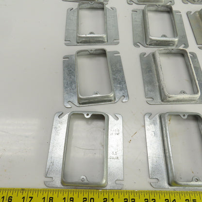 Raco 4" x 4" Square Raised Single Device Box Cover 5.5 Cu. In. Lot Of 36