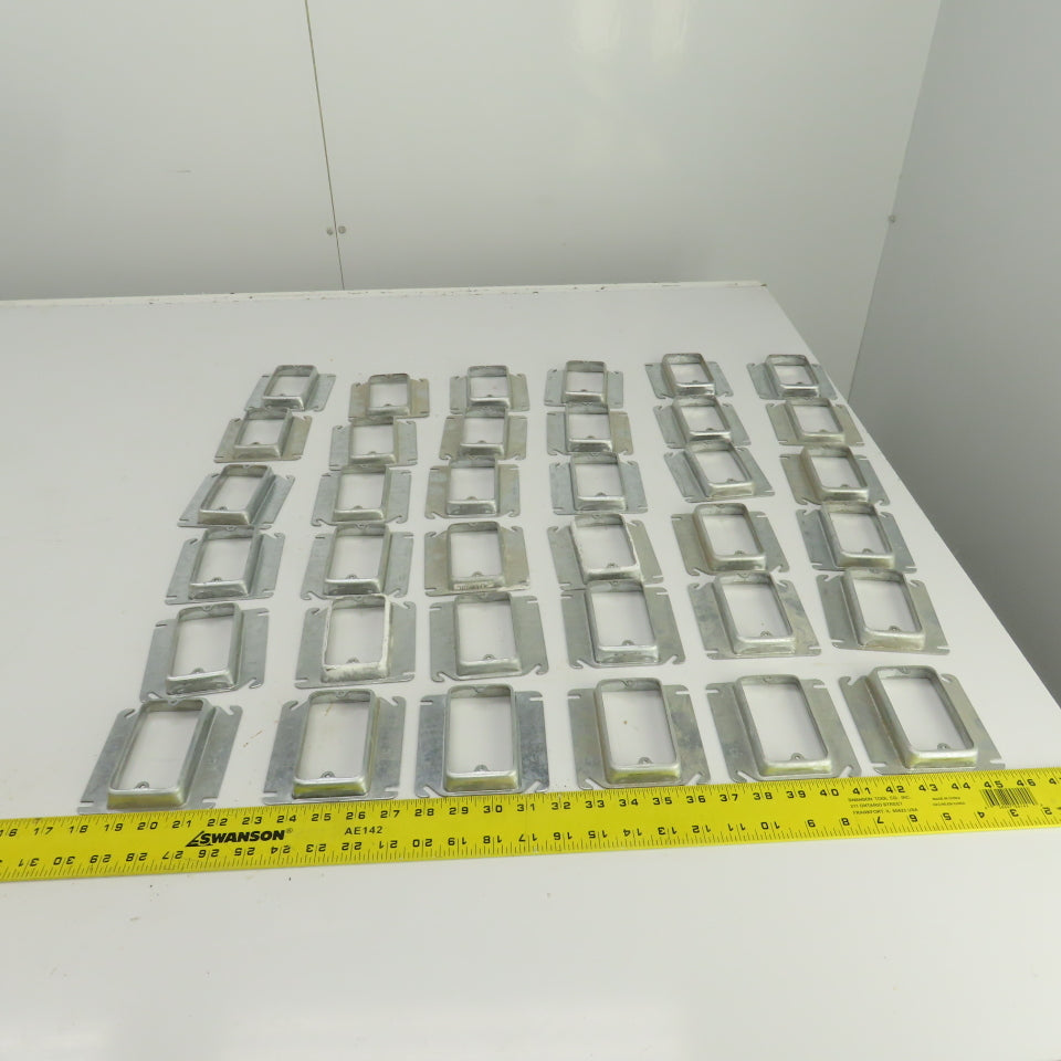 Raco 4" x 4" Square Raised Single Device Box Cover 5.5 Cu. In. Lot Of 36