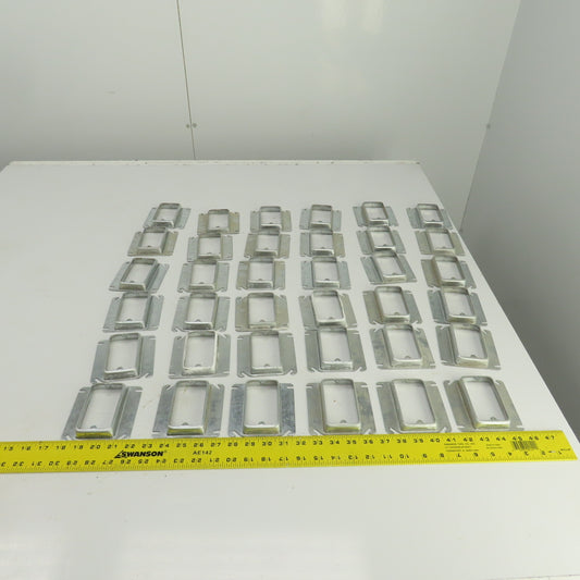 Raco 4" x 4" Square Raised Single Device Box Cover 5.5 Cu. In. Lot Of 36