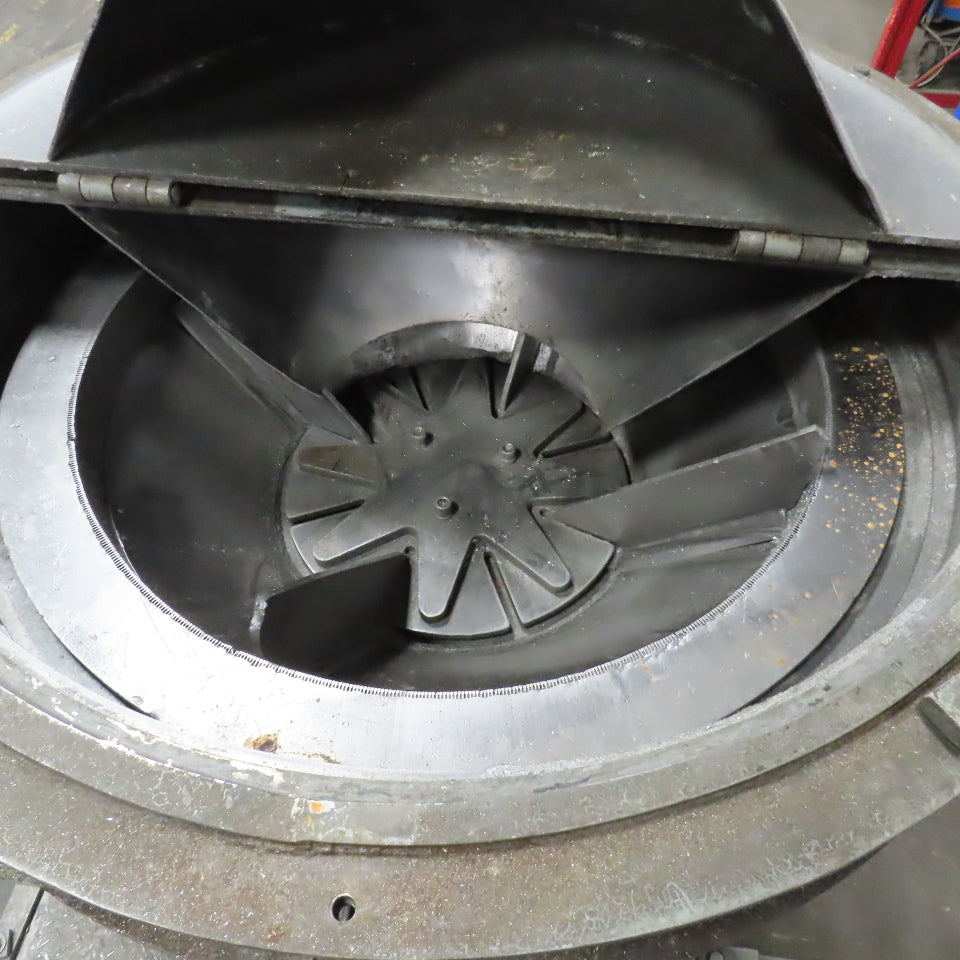 American Conveyor System 10HP 36" Metal Chip Wringer Centrifuge 480V 12" Intake