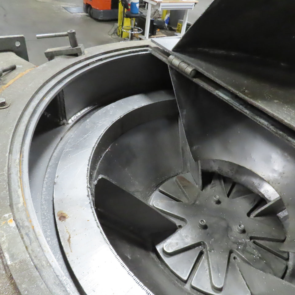 American Conveyor System 10HP 36" Metal Chip Wringer Centrifuge 480V 12" Intake