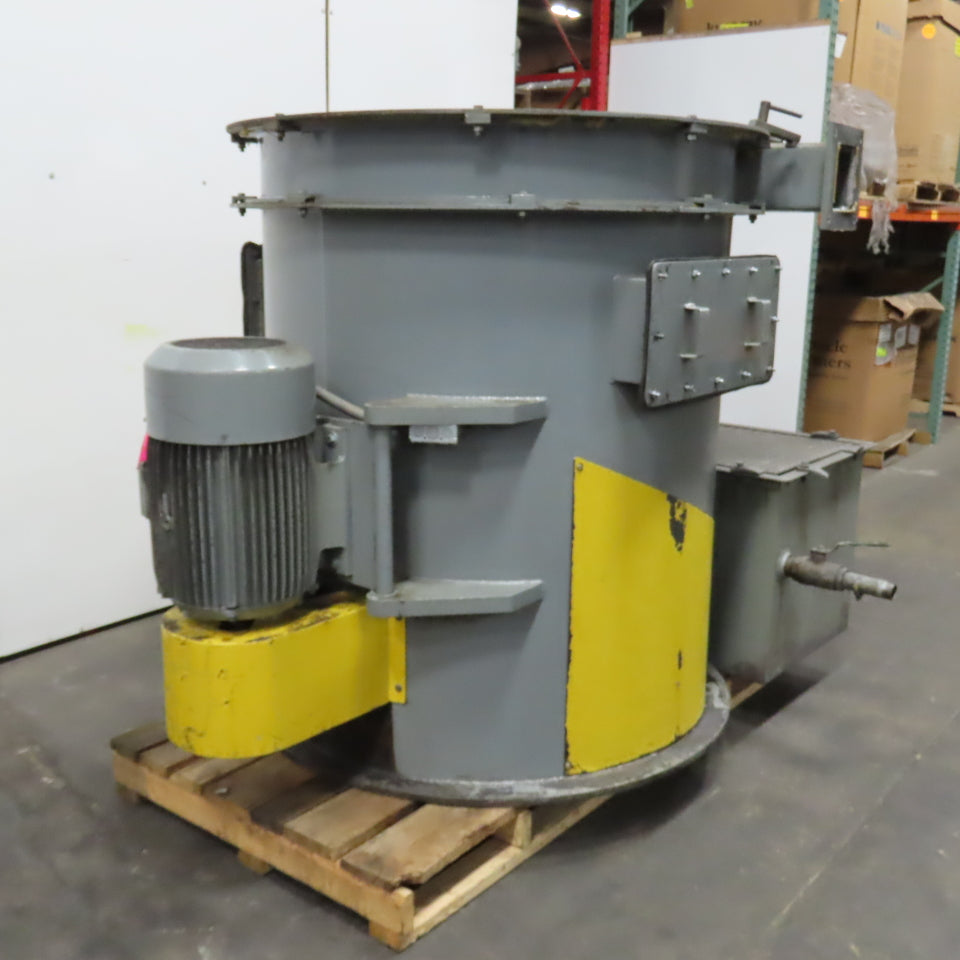 American Conveyor System 10HP 36" Metal Chip Wringer Centrifuge 480V 12" Intake