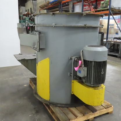 American Conveyor System 10HP 36" Metal Chip Wringer Centrifuge 480V 12" Intake