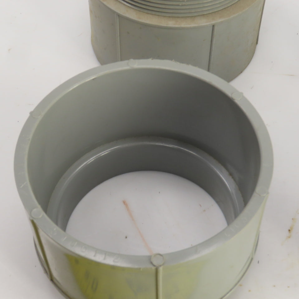 Cantex 540112 4" Threaded PVC Conduit Box Adapter Lot Of 5