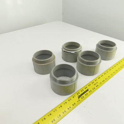 Cantex 540112 4" Threaded PVC Conduit Box Adapter Lot Of 5
