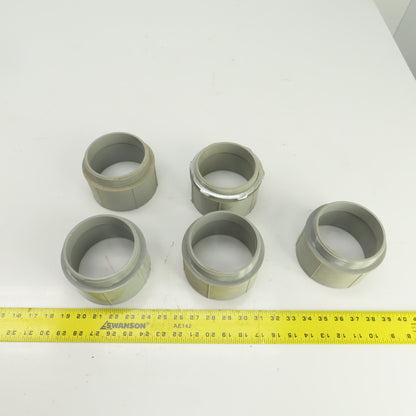 Cantex 540112 4" Threaded PVC Conduit Box Adapter Lot Of 5