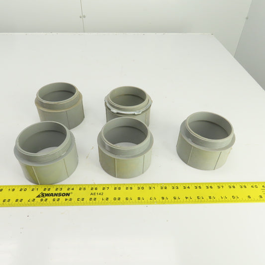 Cantex 540112 4" Threaded PVC Conduit Box Adapter Lot Of 5