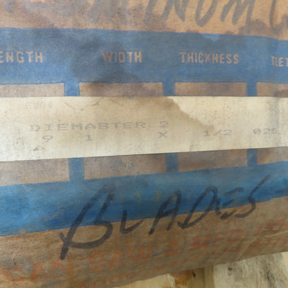 Lenox Diemaster 2 9'-1" Welded Band Saw Blade 1/2"T 6TPI .025" Lot Of 2