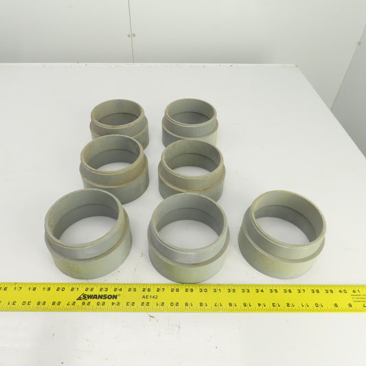 5" Threaded PVC Conduit Box Adapter Lot Of 7