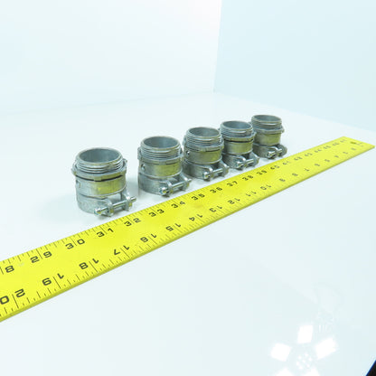1-1/4" Threaded Flexible Metal Conduit Squeeze Connector Lot Of 5