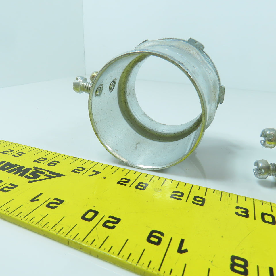 2" Galvanized Male Conduit EMT To Box Set Screw Adapter Lot Of 4