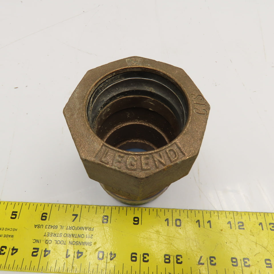 Legend 2" Bronze Compression x 2" NPT Male Pipe Connector Fitting