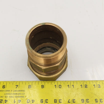 Legend 2" Bronze Compression x 2" NPT Male Pipe Connector Fitting