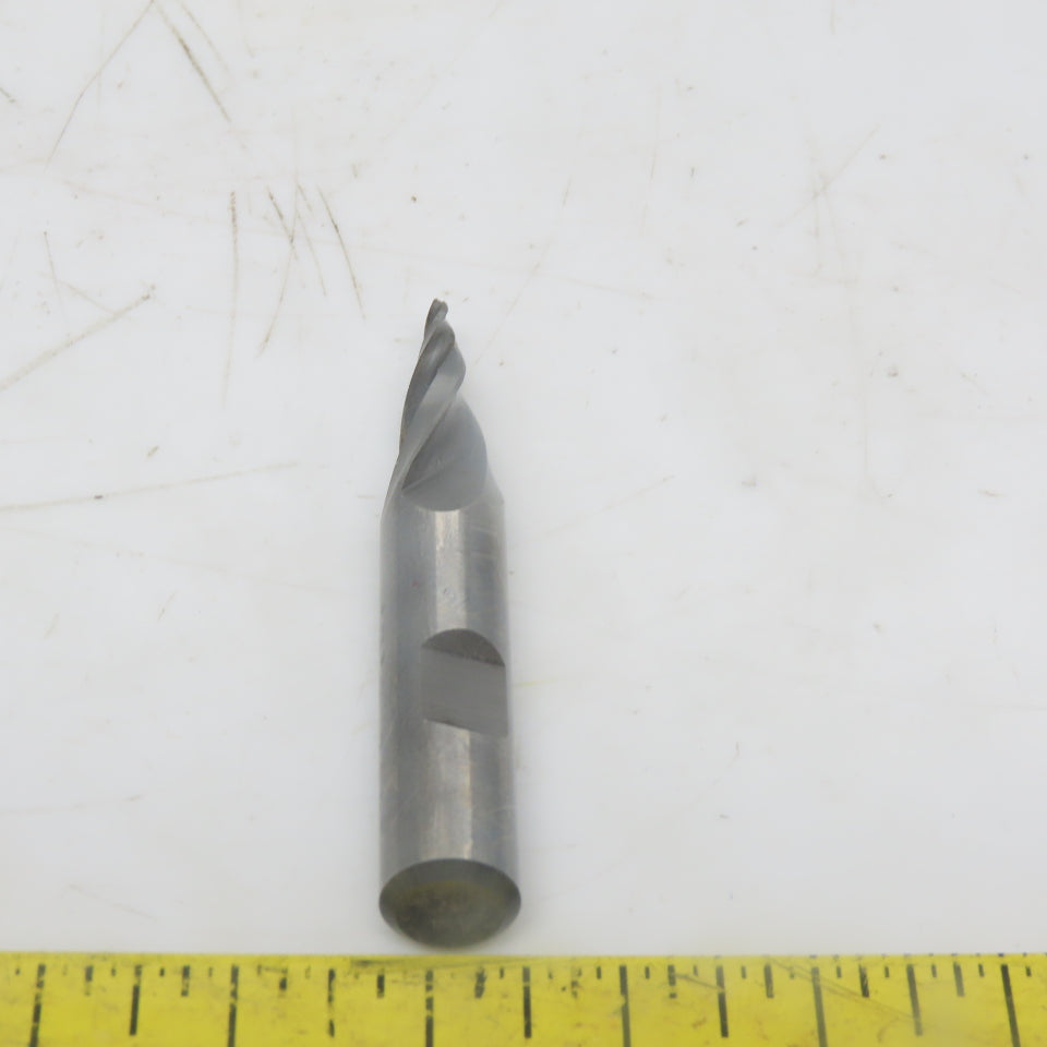 1/32 Rad x 3/8SH 3F Ball 10-? Angle Micro Carbide Tapered End Mill