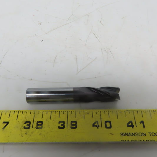 Metal Removal 1/2 x 1/2 x 1 x 3 Tialn 4F Center Cutting End Mill