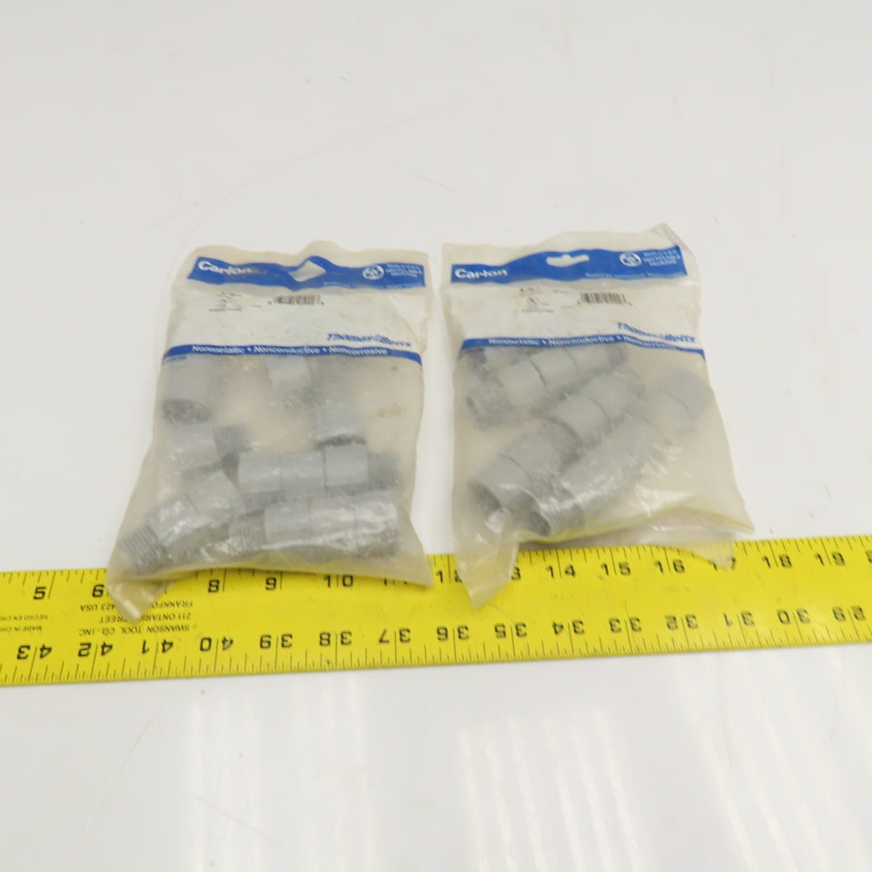 Carlon PS430R9-W 1/2" PVC Conduit Adaptor Fitting Lot of 30