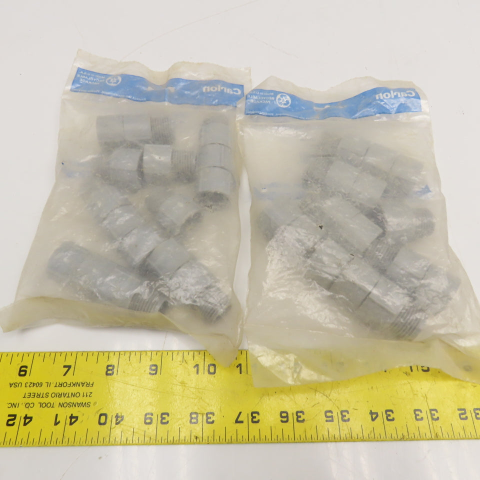 Carlon PS430R9-W 1/2" PVC Conduit Adaptor Fitting Lot of 30