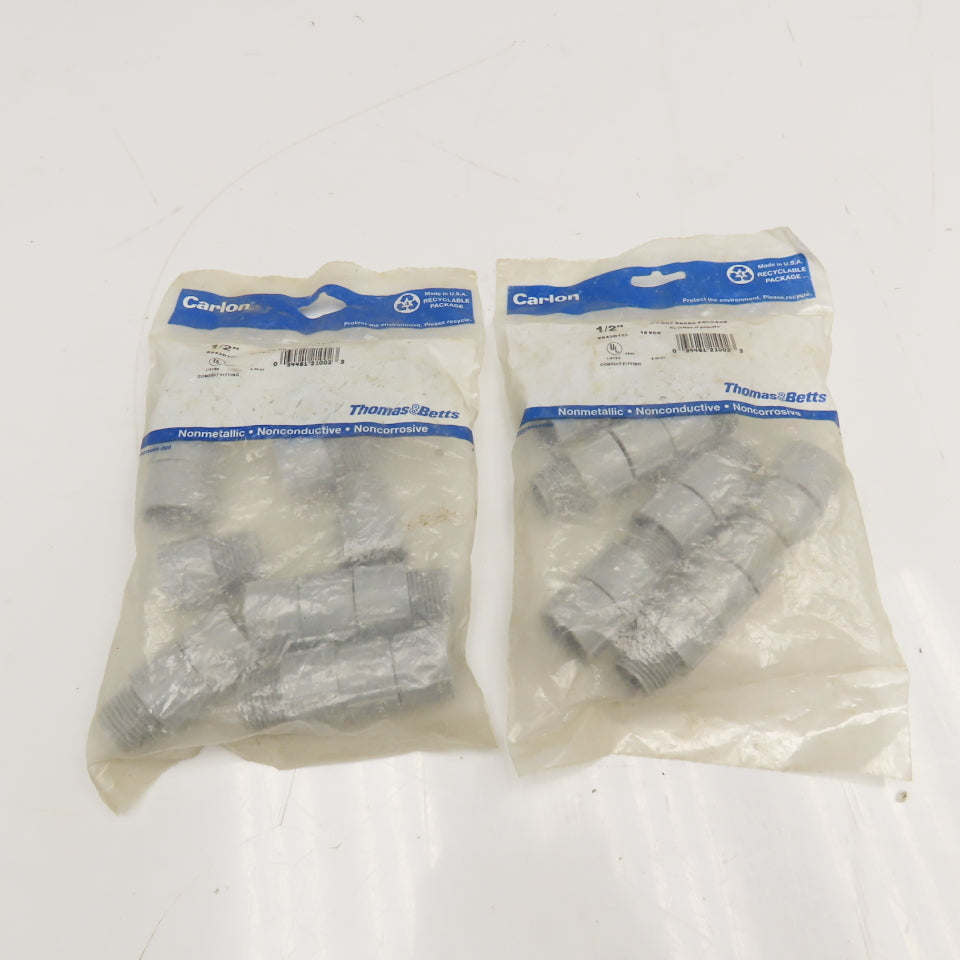 Carlon PS430R9-W 1/2" PVC Conduit Adaptor Fitting Lot of 30
