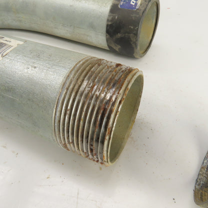 Picoma 2-1/2" 45° Degree Elbow Steel Galvanized Rigid Male x Male Lot Of 4