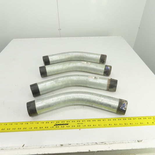 Picoma 2-1/2" 45° Degree Elbow Steel Galvanized Rigid Male x Male Lot Of 4