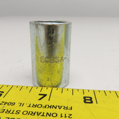 ECUSA-J 1/2" Steel Conduit Coupling Lot Of 10
