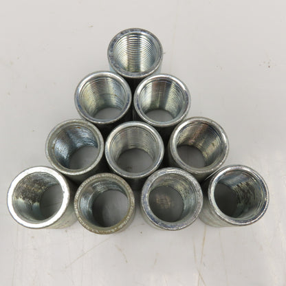 ECUSA-J 1/2" Steel Conduit Coupling Lot Of 10