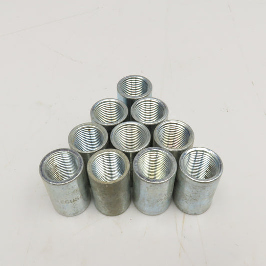 ECUSA-J 1/2" Steel Conduit Coupling Lot Of 10