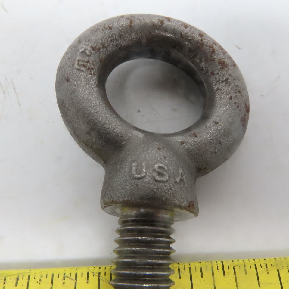 Domestic 5/8-11 x 2" Shoulder Style HD Forged Lifting Eye Bolt Lot of 3 USA
