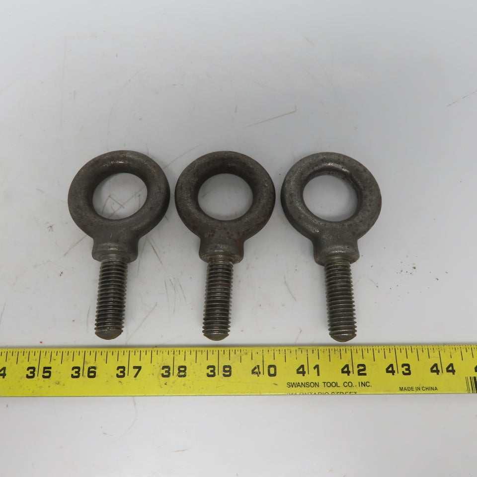 Ken 7-8 5/8-11 x 2" Shoulder Style HD Forged Lifting Eye Bolt Lot of 3