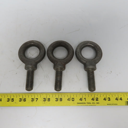 Ken 7-8 5/8-11 x 2" Shoulder Style HD Forged Lifting Eye Bolt Lot of 3