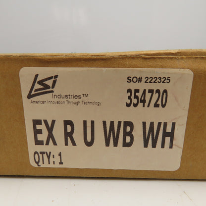 LSI EX-R-U-WB-WH 120/277V LED Emergency Exit Light 2 Sided Universal Mount