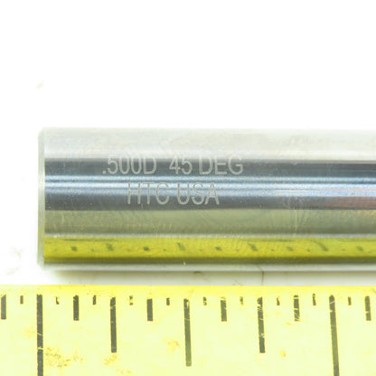 Harvey 960445 Chamfer Mill 45° 2 Flutes Solid Carbide 3" OAL 1/2" Shank