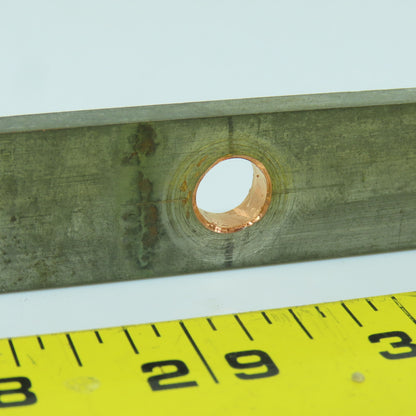 517mm L x 20mm W Heavy Duty Tin Coated Copper Ground Bar 3-1/8" Centers