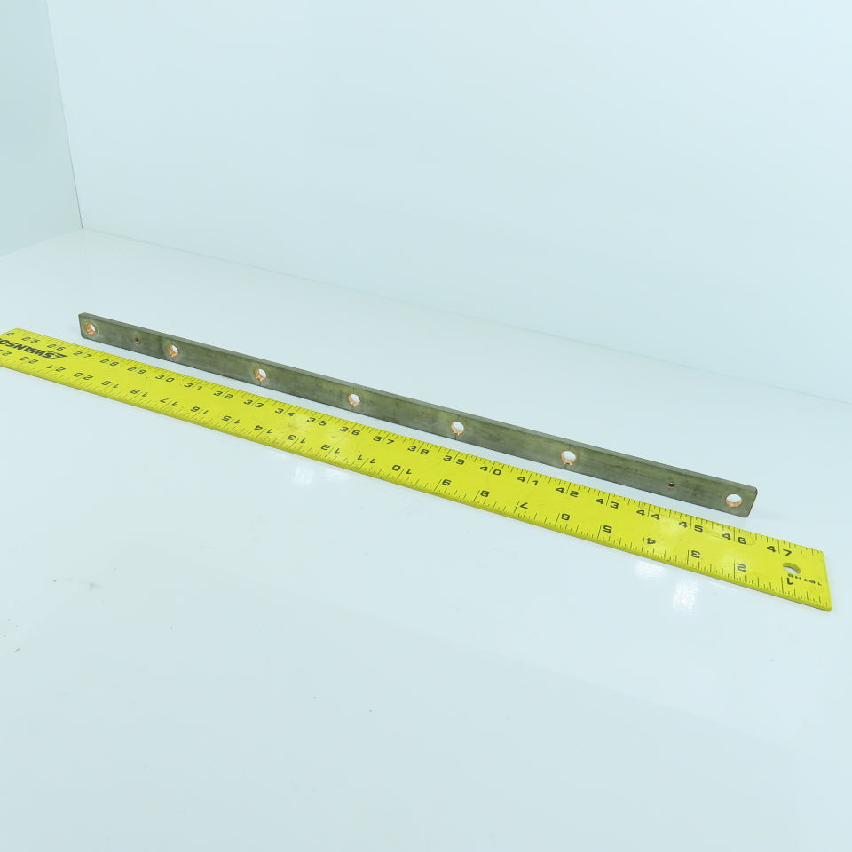 517mm L x 20mm W Heavy Duty Tin Coated Copper Ground Bar 3-1/8" Centers