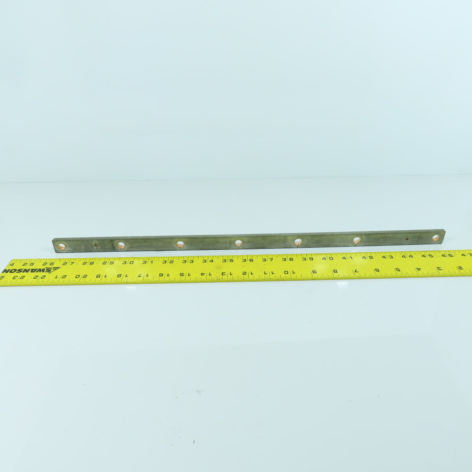 517mm L x 20mm W Heavy Duty Tin Coated Copper Ground Bar 3-1/8" Centers