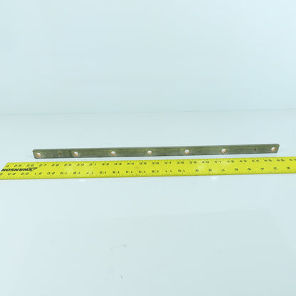517mm L x 20mm W Heavy Duty Tin Coated Copper Ground Bar 3-1/8" Centers