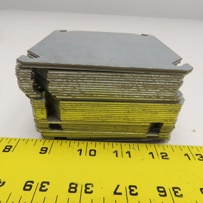 Raco 752 4" Galvanized Square Blank Box Cover NOS Lot Of 37