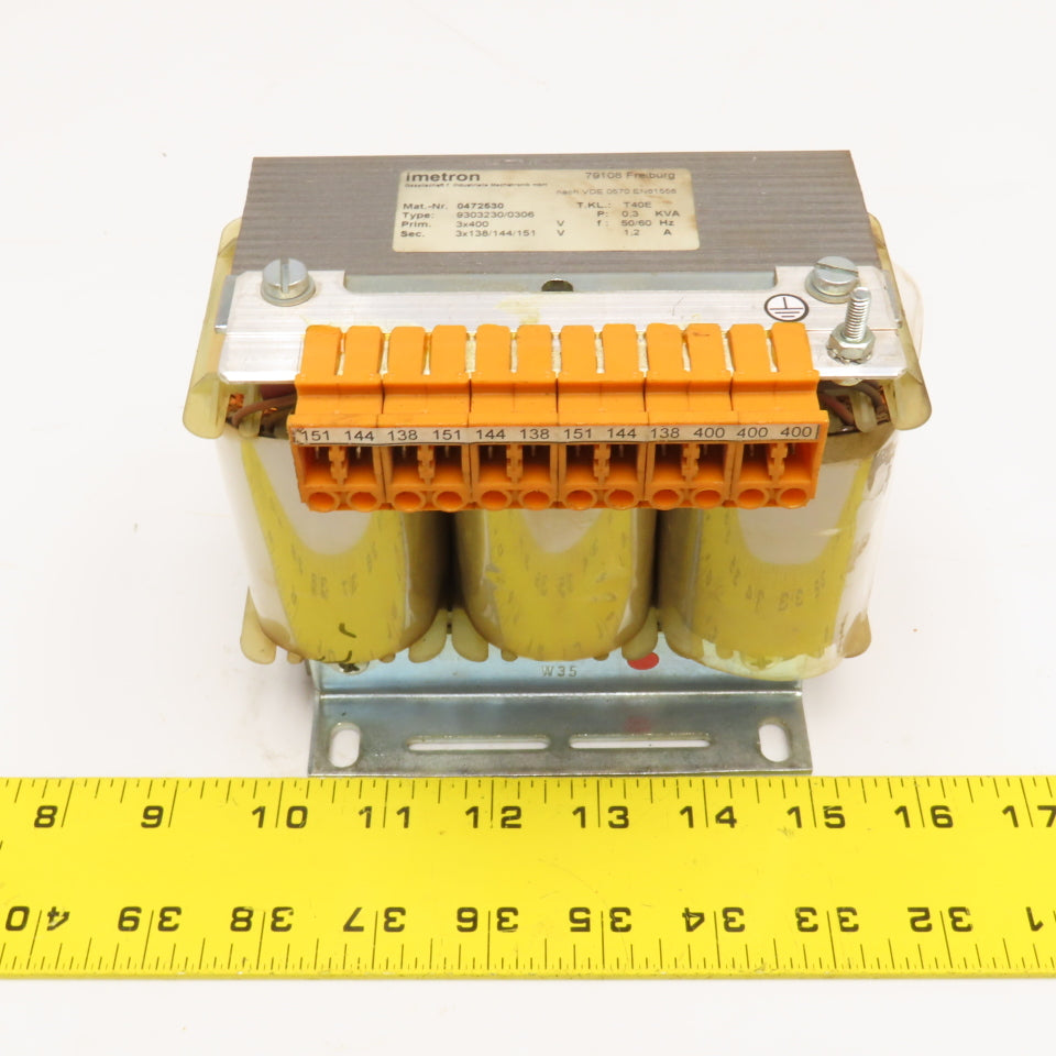 Imetron 0472530 400V Pri 0.3kVa 138-144/151V Sec. Transformer
