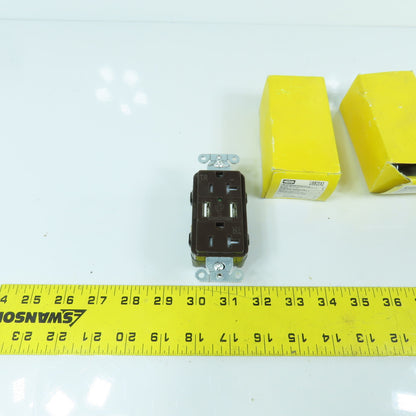 Hubbell USB20X2 20A 125V Duplex USB Charger Receptacle Lot Of 4